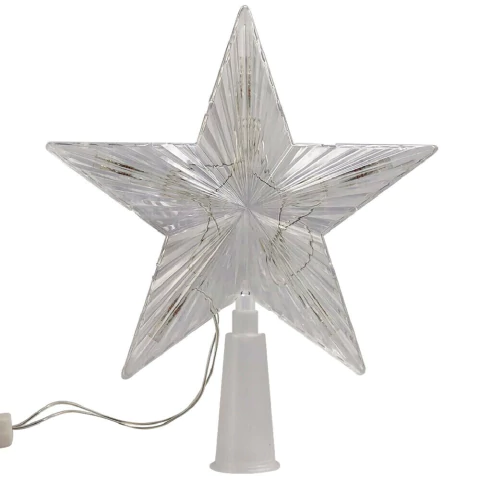 Estrela Ponteira para Árvore de Natal Colorida LED