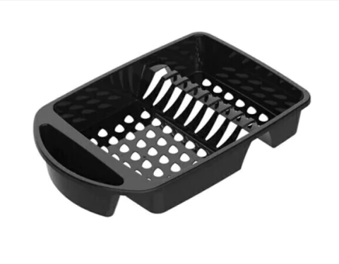 Escorredor De Louças Pratos Copos Talheres - Preto