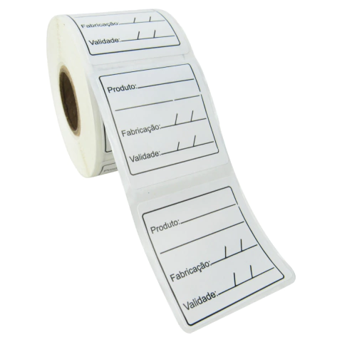Etiqueta Validade Bopp Anvisa 40x40mm 500 Unidades