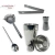 Kit Bar 5 Peças Coqueteleira Profissional Aço Inox 550ml