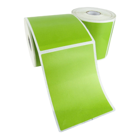 Etiqueta Couchê Verde Musgo 80x110mm 350 Unidades