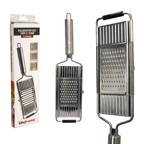 Ralador Inox com 3 Lâminas Removíveis