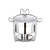 Rechaud Redondo Inox 5 Litros Banho Maria Álcool Gel GP INOX