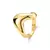 Anel Julia banhado a ouro 18k