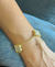 Pulseira Trevo Madre Pérola ouro 18k - Jessli Acessórios Finos