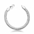Pulseira de malha ródio branco