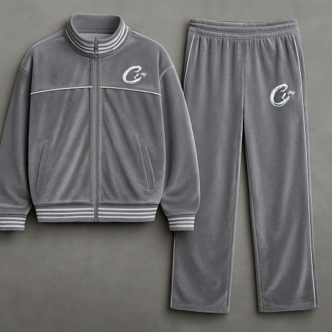 Conjunto Mônaco Drill • Cinza Velour - comprar online