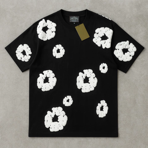 CAMISA DENIM T. FLOWERS - PRETA - comprar online