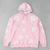 Moletom Denim T. Floral - Rosa e Branco - comprar online