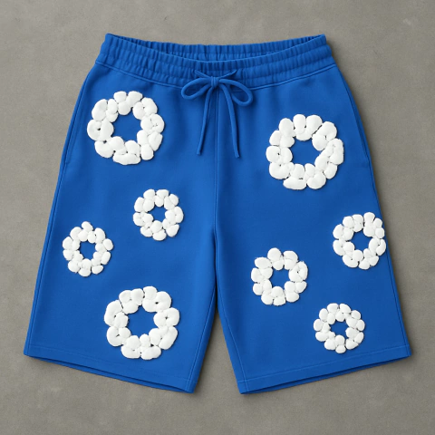 BERMUDA DENIM T. FLOWERS - BLUE OCEAN - comprar online