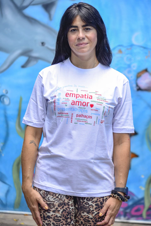 Camiseta Algodão Branca Nuvem - comprar online