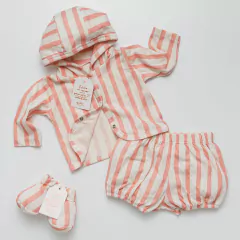 ANTO (DURAZNO) | CAMPERA CON CAPUCHA JERSEY DE ALGODON - Gueli - Ropa de chicos