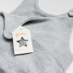 GRIS MELANGE | CHINITO LARGO WAFFLE DE ALGODON - comprar online