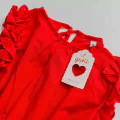 ROJO | VESTIDO GASA VOLADITOS - Gueli - Ropa de chicos