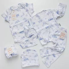 AZUL - AJUAR 5 PIEZAS