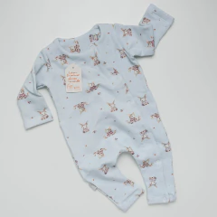 LULI | ENTERITO LARGO DE ALGODON CON FRISA - comprar online