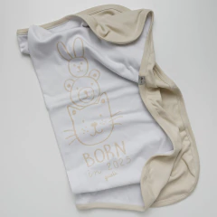 ANIMALITOS (CAMEL) | MANTA DOBLE ALGODON - comprar online