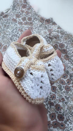 ESCARPIN TEJIDO CRUDO HEBILLA en internet