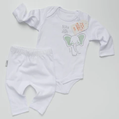 ELEFANTITO AQUA • NEW BORN 2025 / AJUAR 5 PIEZAS - Gueli - Ropa de chicos