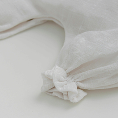 BLANCO | MONITO CORTO GASA CON VOLADITOS - tienda online