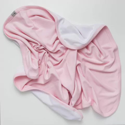 PRIMER ABRAZO (ROSA) | MANTA DOBLE ALGODON