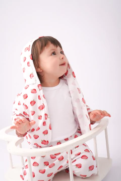 MAITE | CAMPERA CON CAPUCHA ALGODON RUSTICO - Gueli - Ropa de chicos