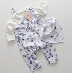 BABERO BANDANA TE AMO MAMA AZUL - comprar online