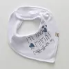 BABERO BANDANA TE AMO MAMA AZUL