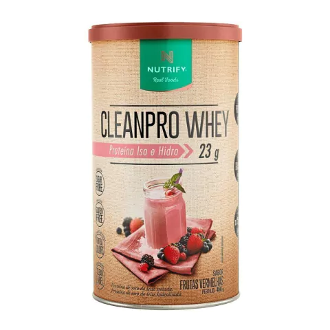 CLEANPRO WHEY NUTRIFY FRUTAS VERMELHAS 450G