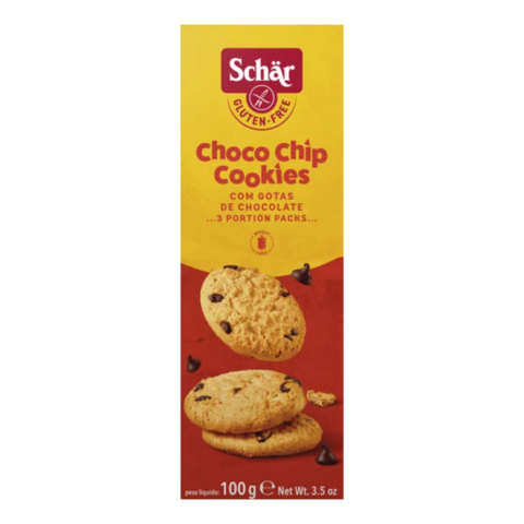 BISCOITO CHOCO CHIP COOKIES SCHAR® COM GOTAS DE CHOCOLATE 100G