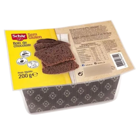 BOLO DE CHOCOLATE SCHAR® SEM GLÚTEN SEM LACTOSE 200G