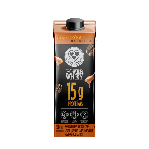 CAPPUCCINO 3 CORACOES POWER WHEY DOCE LEITE 250ML