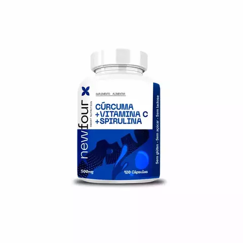 CURCUMA + VIT C NEW FOUR 120 CÁPSULAS