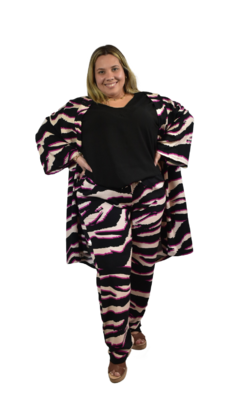 Babucha + Kimono Conjunto En Talles Especiales De Mujer - Moorea Online Mayorista