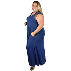 Vestido Largo de Modal en Tallas Especiales - Mayoristas - comprar online