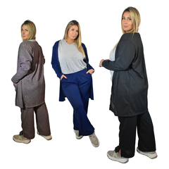 Conjunto Lanilla Saco y Palazzo Talle Grande - Moda para Mujeres de Talles Amplios en internet
