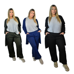 Conjunto Lanilla Saco y Palazzo Talle Grande - Moda para Mujeres de Talles Amplios - comprar online
