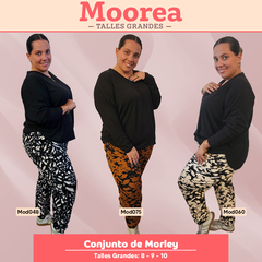 Conjunto De Morley Talles Grandes Remera + Babucha en internet