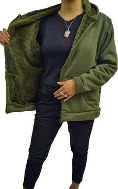 Campera de Jersey con Peluche Interno
