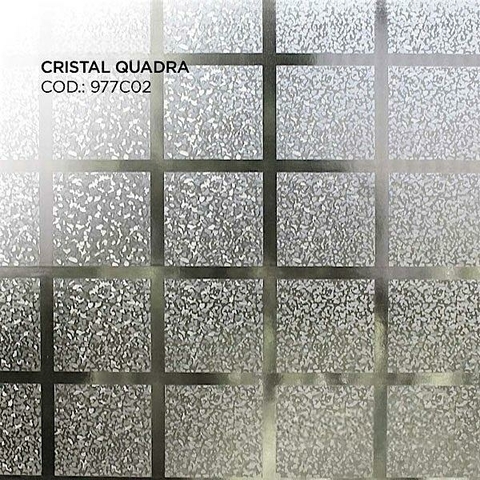 Adesivo para Vidro Decor Cristal Quadra 1,00 X 0,61 - 977C.01Q.10