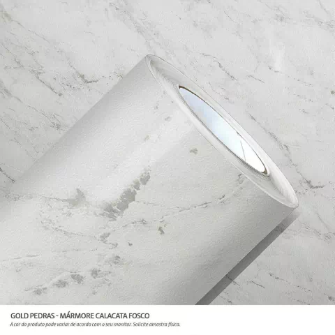 Adesivo Vinil Gold Pedras 1,00 X 0,61 - Marmore Calacatta