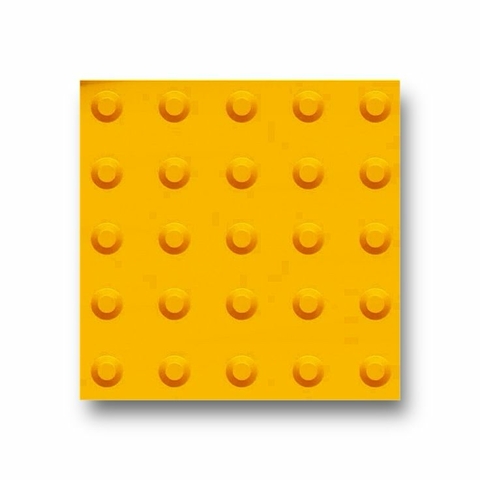 Piso Tátil Alerta PVC 25X25X5 Amarelo