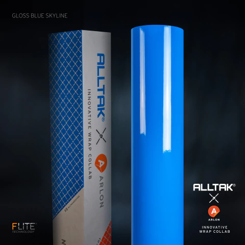 Adesivo Automotivo Arlon Gloss Blue Skyline 25m X 1.52L
