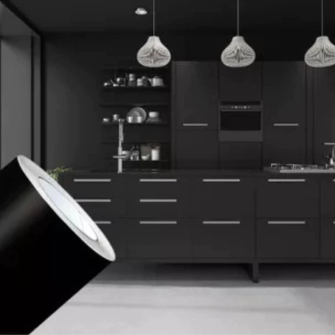 Adesivo Vinil Silver Max Preto Fosco 1,22mX1,00m