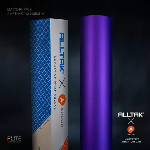Adesivo Automotivo Arlon Matte Purple Amethyst Aluminium - 25m X 1.52L