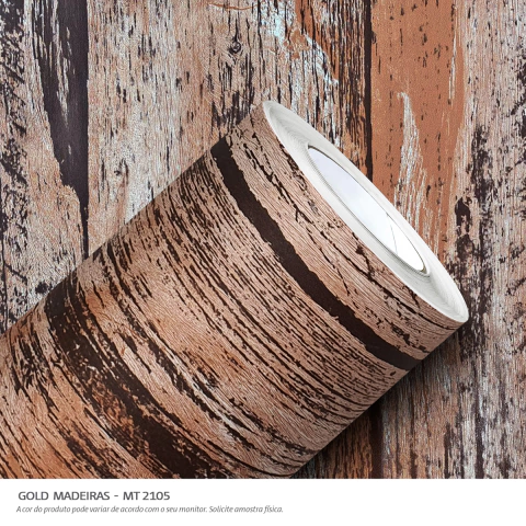Adesivo Vinil Gold Madeira Tabua 1,00 X 0,61 Mt -2105