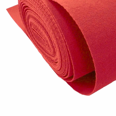Carpete de Forração Feltro Agulhado 2.00 x 1.00m - Vermelho Vivo