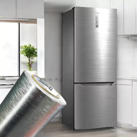 Adesivo Vinil Gold Metallic Escovado Prata 1,22 X 1,00