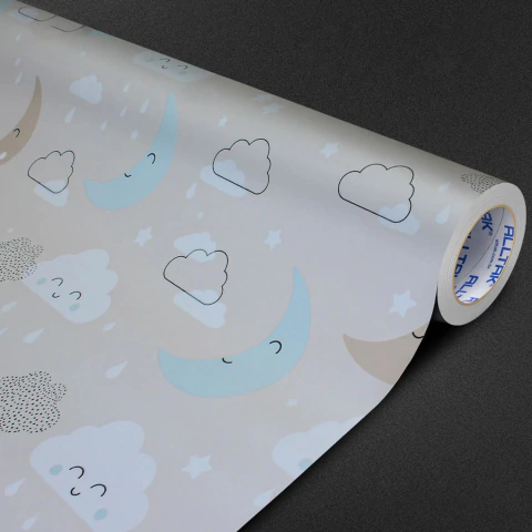 Adesivo De Parade Decor Dream On Azul 1,22X2 1,00 Mt