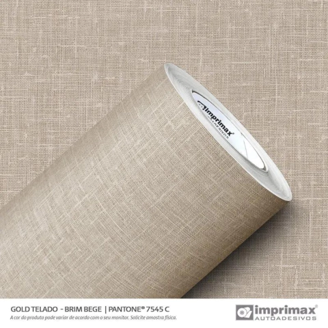 Adesivo Vinil Gold Telado 1,00 x 1,22 - Brim Bege